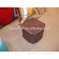 whole sale square shape beanbag stool with round dot pattern (1326)